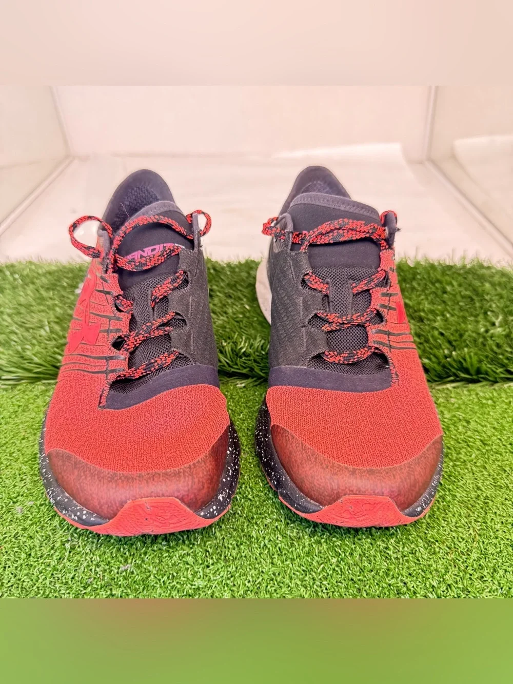 Under Armour Men’s Red and Black Athletic Running Shoes